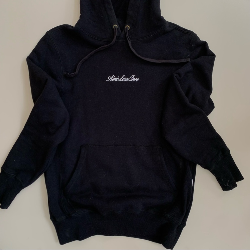 Aimé Leon Dore script hoodie